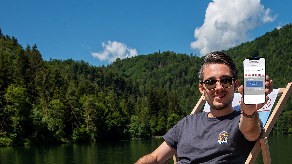 Surfen am Hechtsee - mit FreeWiFi-KufNet