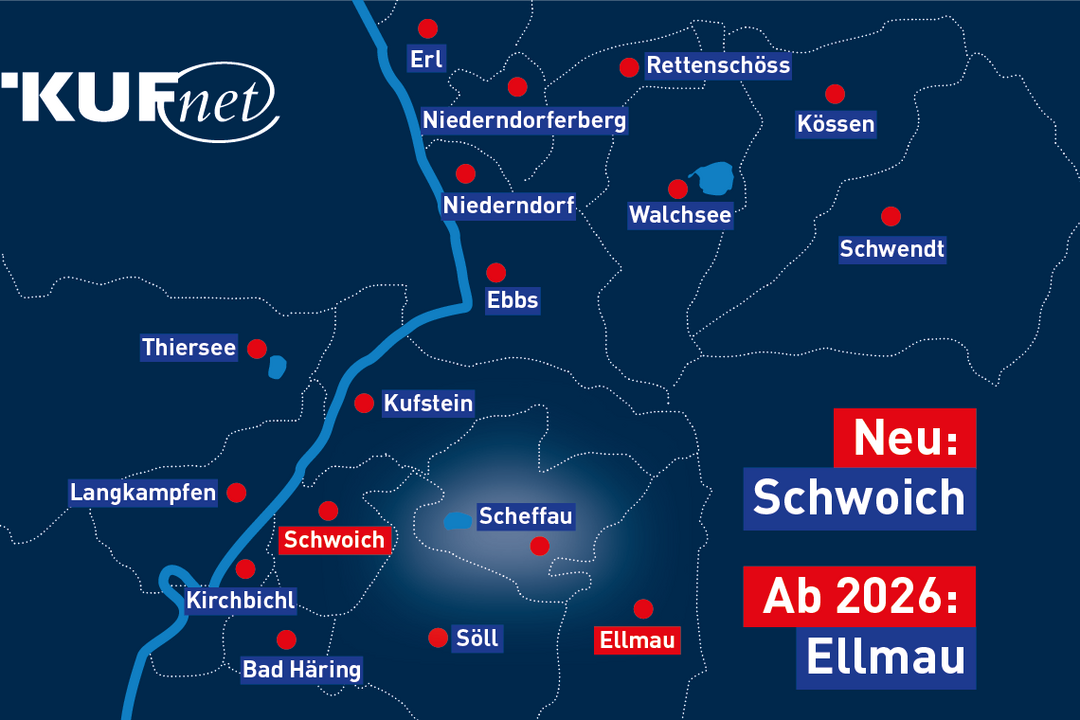 KufNet in Schwoich and, from 2026, in Ellmau